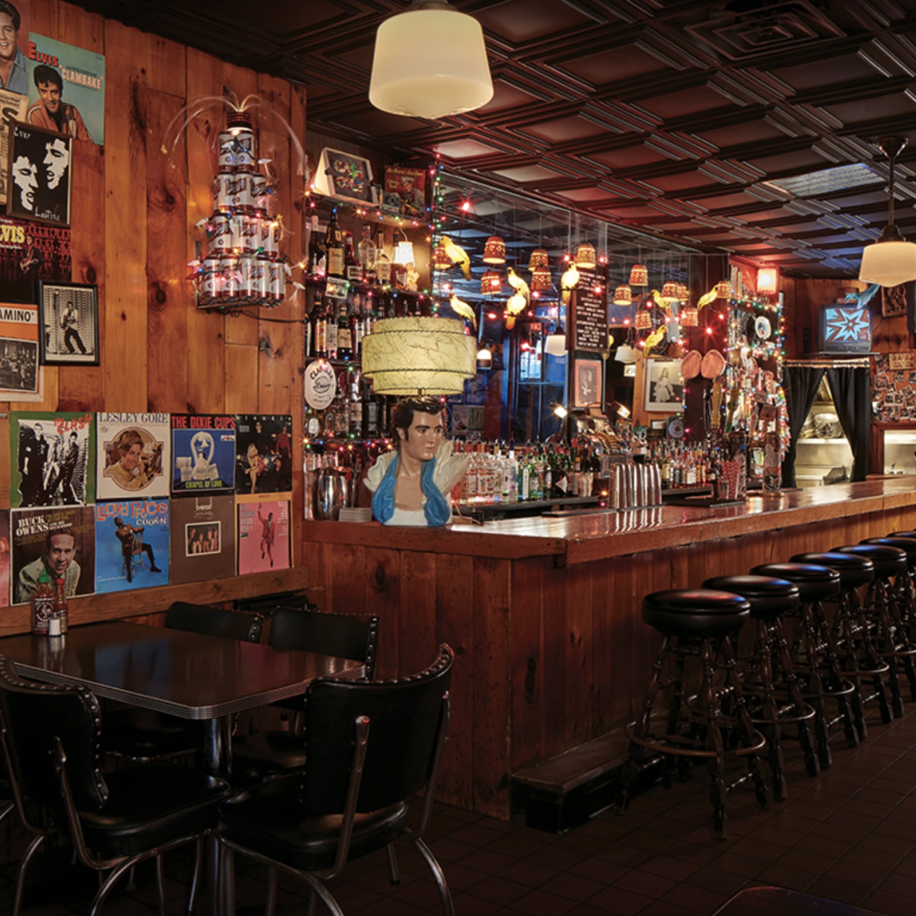 inside deluxe cafe Boston