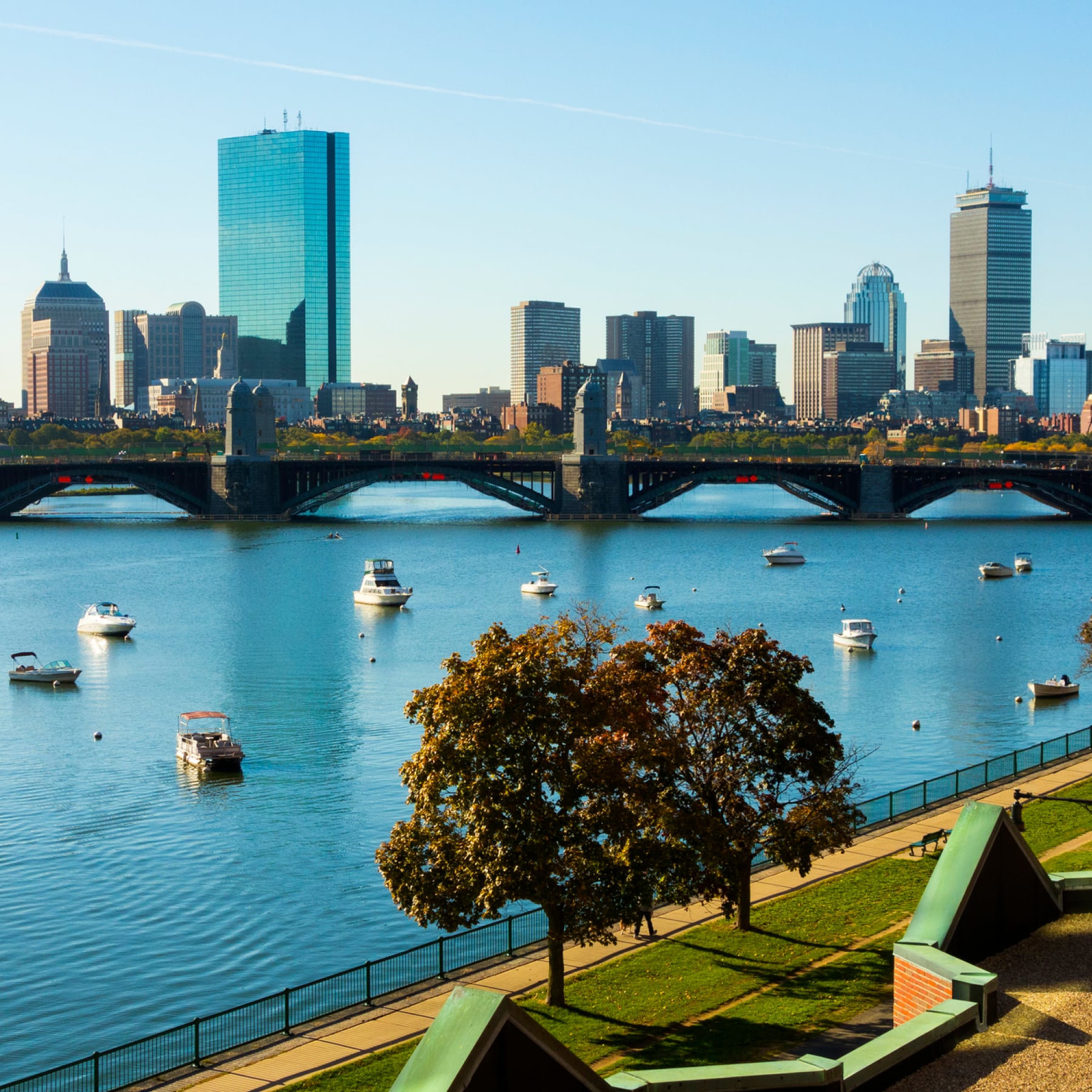 Charles River Esplanade Boston, skyline photo