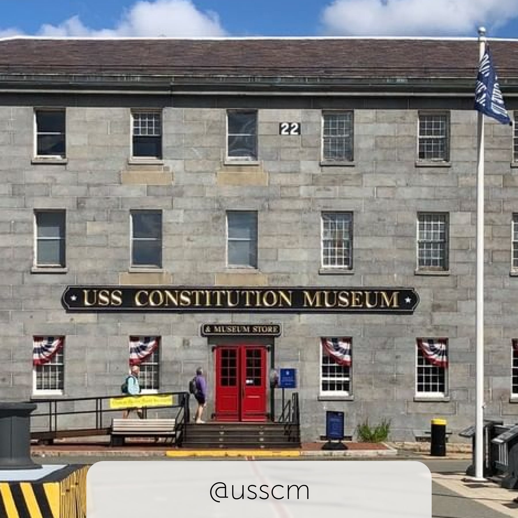 The outside of the USS Constitution Museum