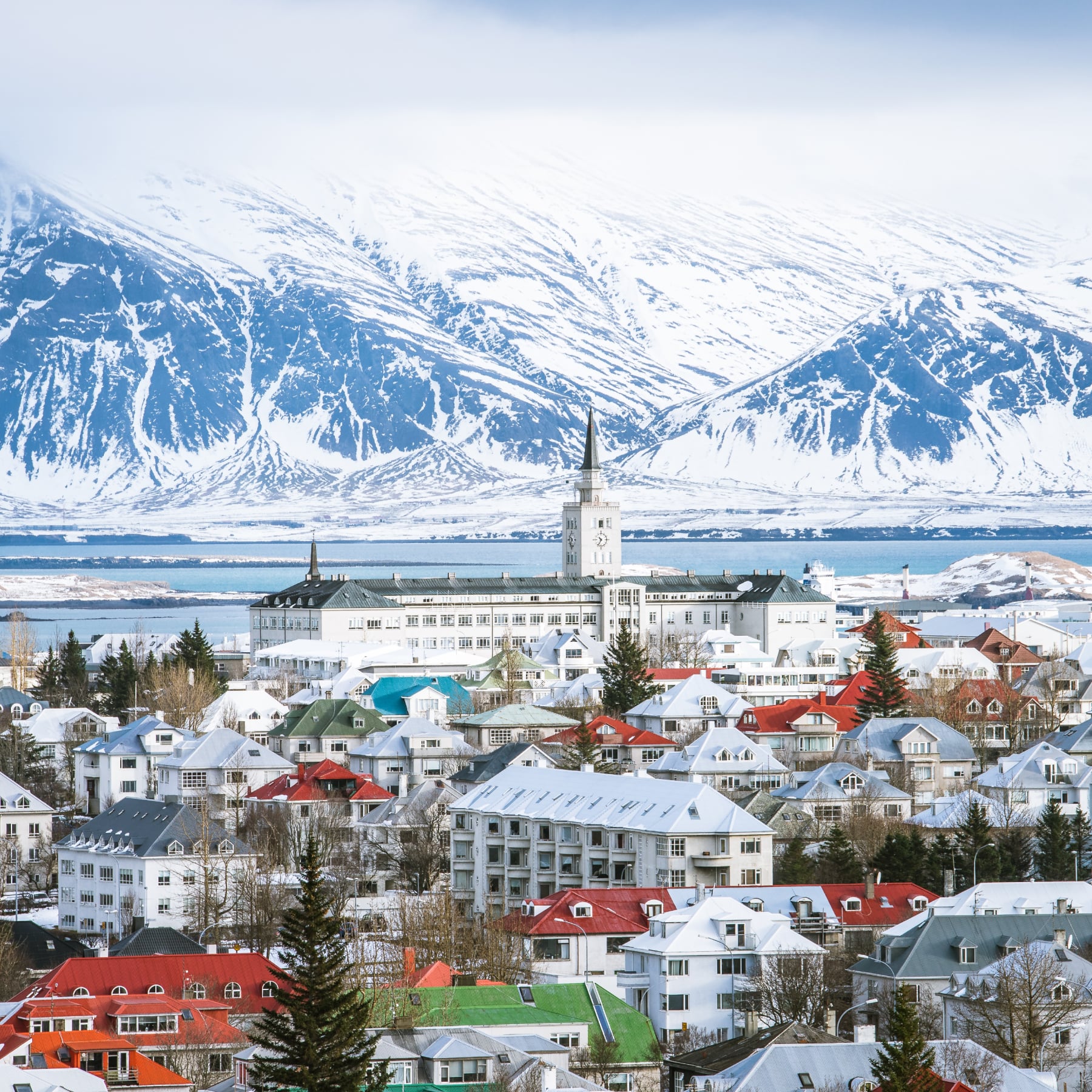 Iceland landscape best places to spend Christmas