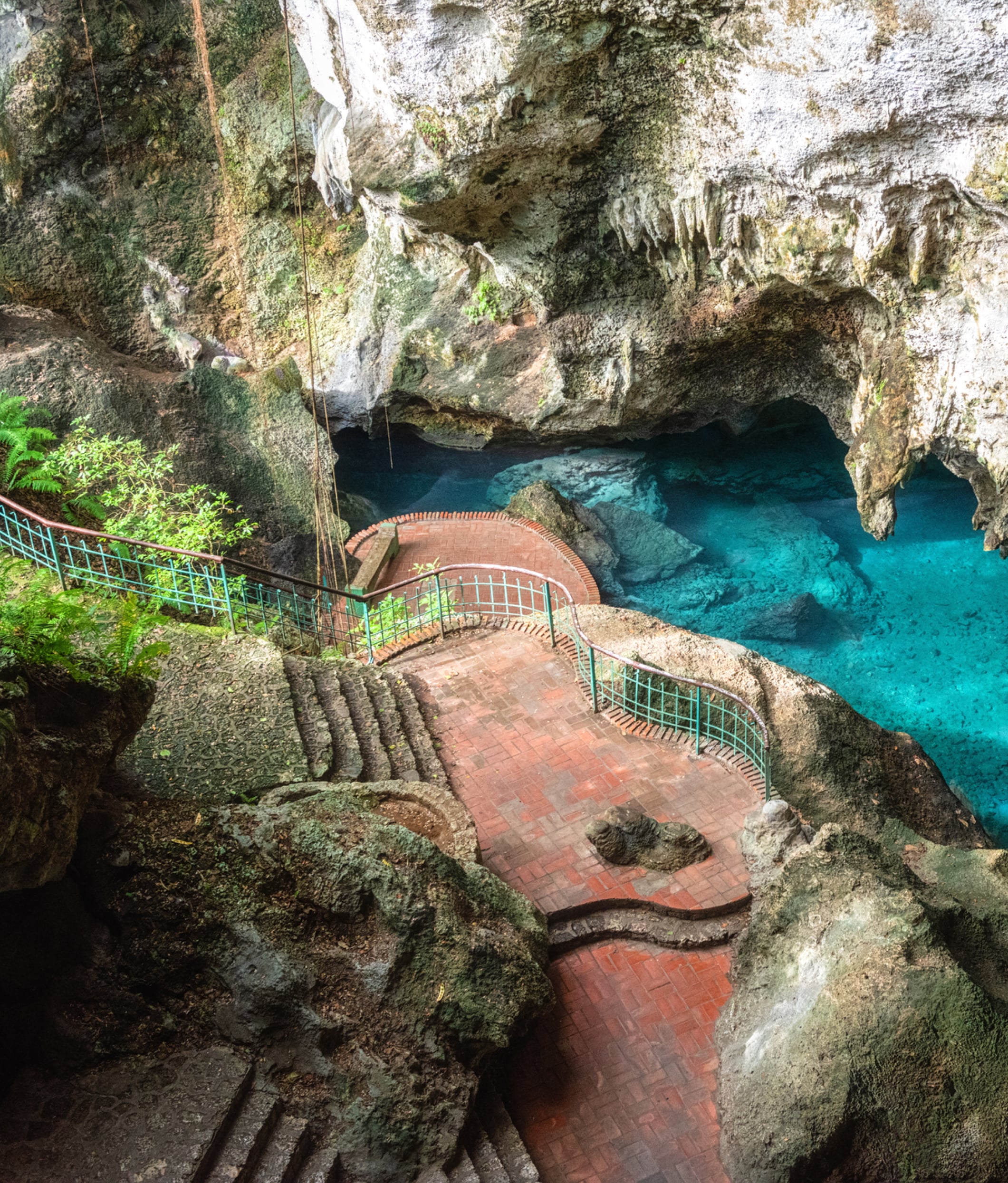 Cliff view and path in the Dominican Republic