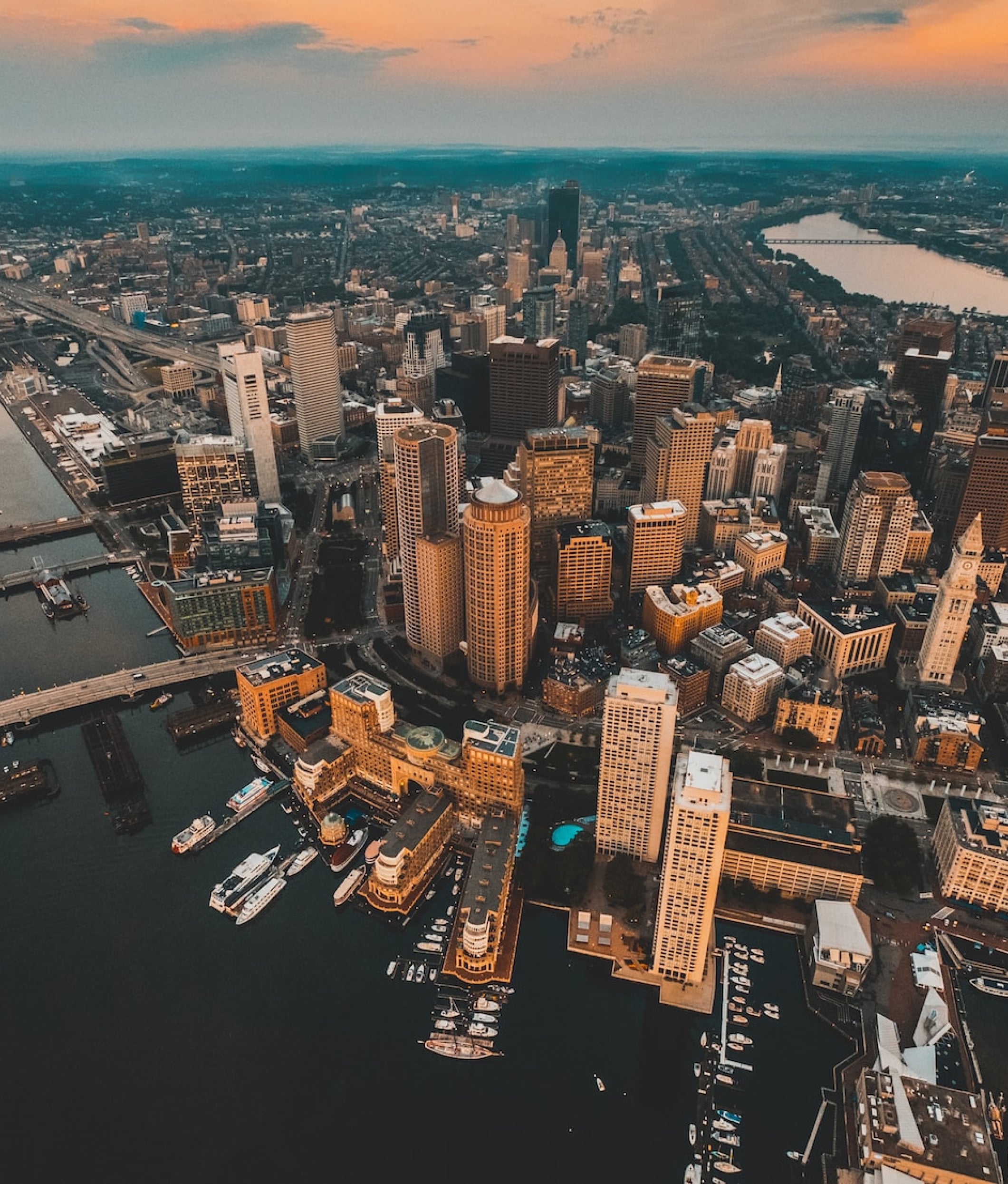 skyline of Boston