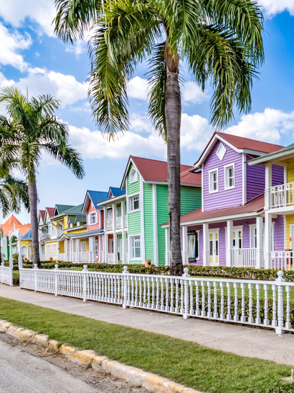 The colourful houses of the Dominican Republic