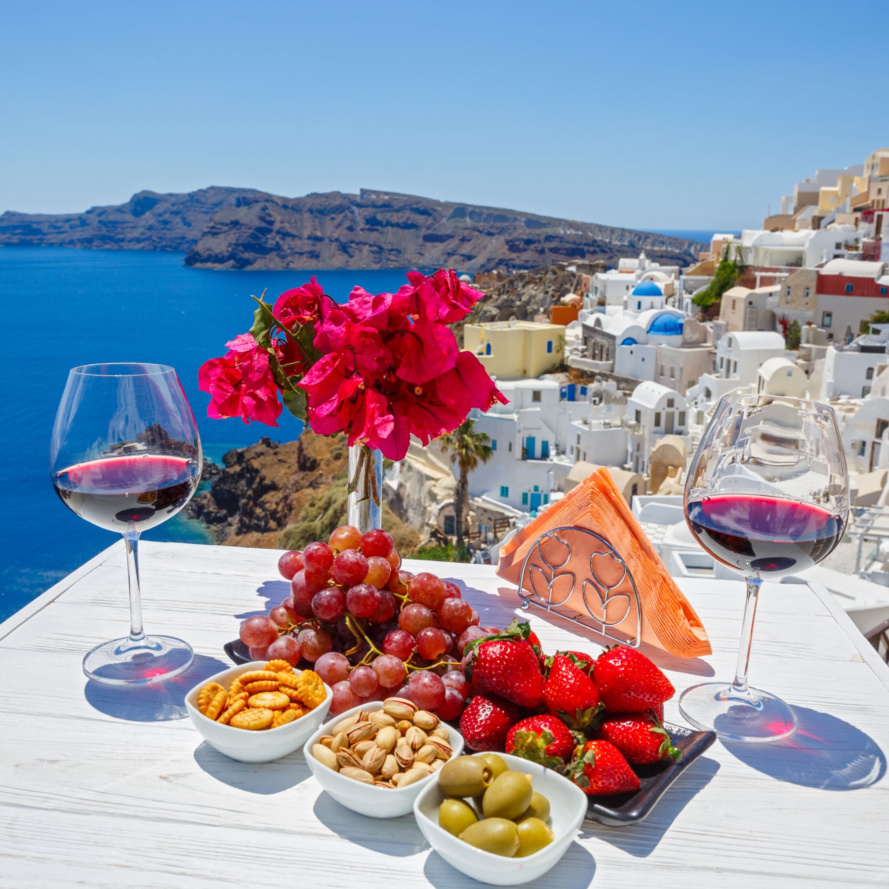 Santorini is an ideal place for a wine tasting holiday